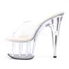Pleaser - ADORE701 Mules à talons - Chaussures de pole dance - Transparent Product image